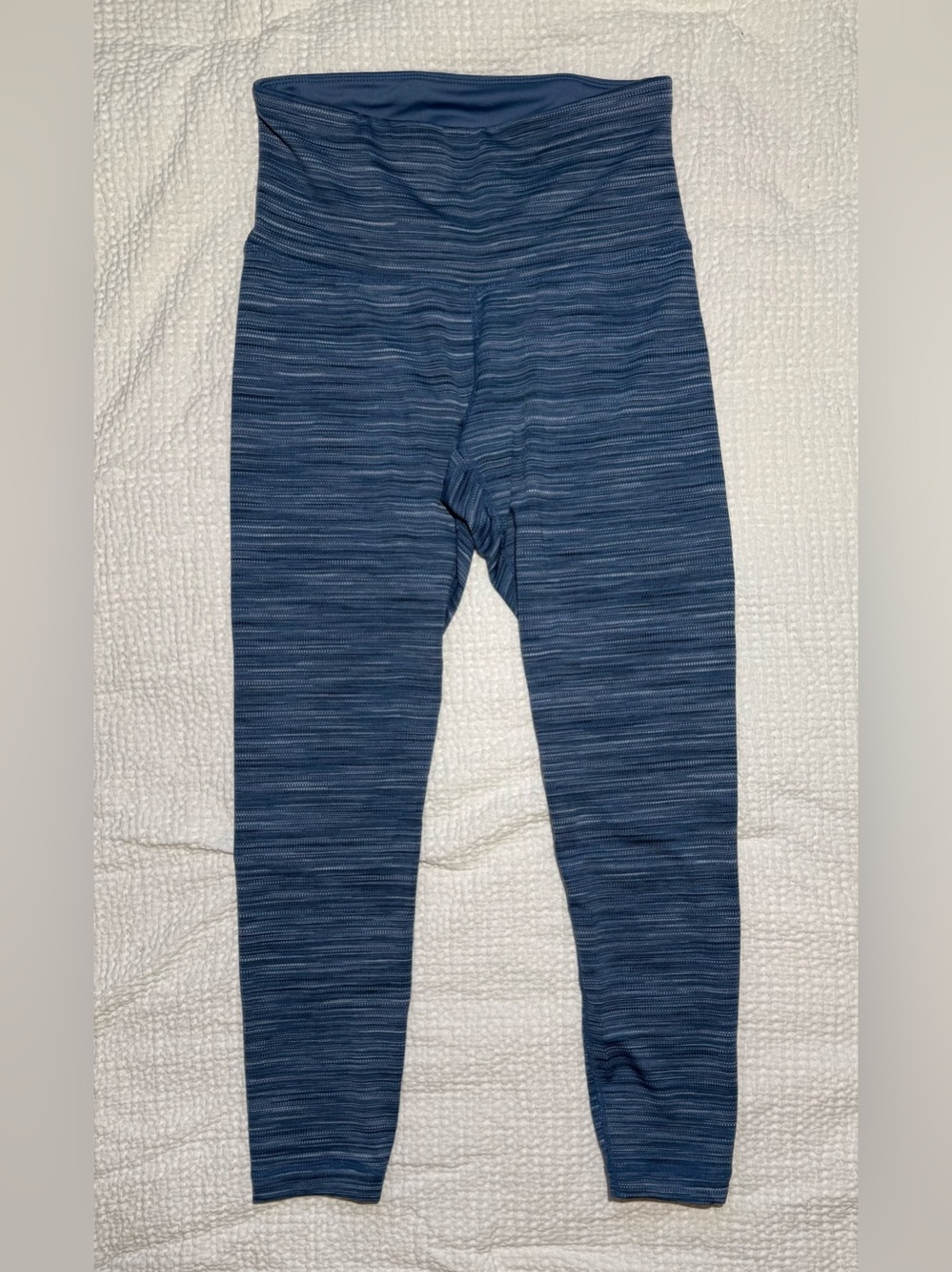 High-Waist Blue Leggings